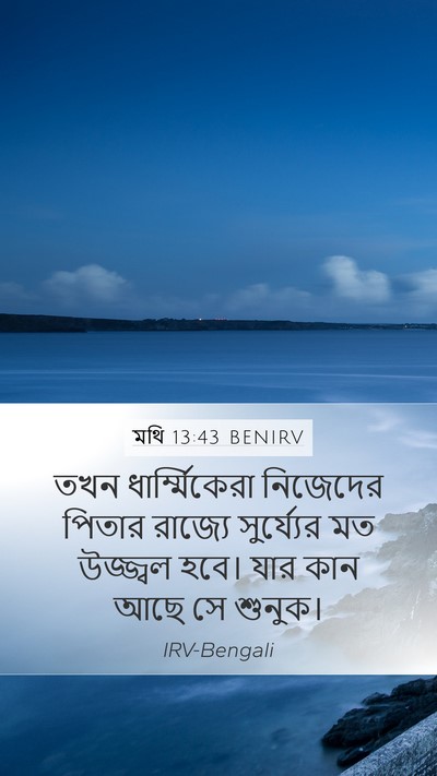 মথি 13:43 BENIRV Bible Verse Image