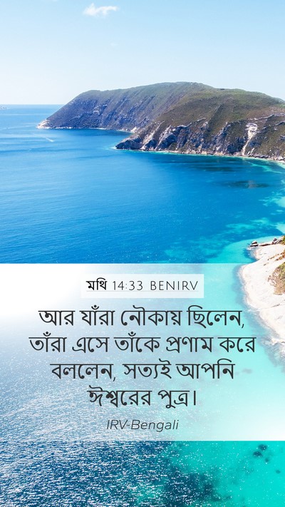মথি 14:33 BENIRV Bible Verse Image