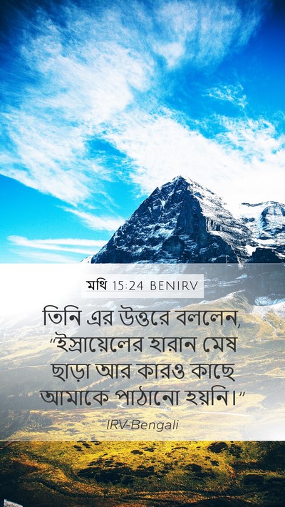 মথি 15:24 BENIRV Bible Verse Image