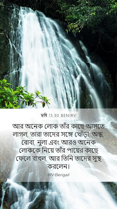 মথি 15:30 BENIRV Bible Verse Image