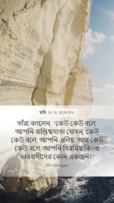মথি 16:14 BENIRV Bible Verse Image
