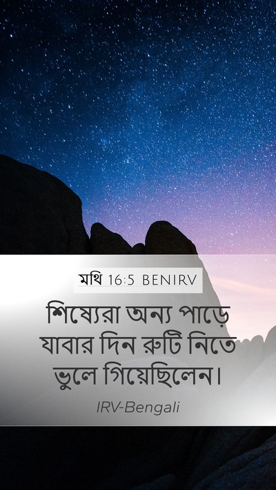 মথি 16:5 BENIRV Bible Verse Image
