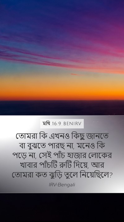 মথি 16:9 BENIRV Bible Verse Image