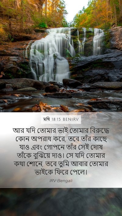 মথি 18:15 BENIRV Bible Verse Image