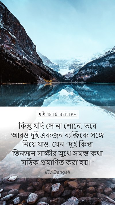 মথি 18:16 BENIRV Bible Verse Image