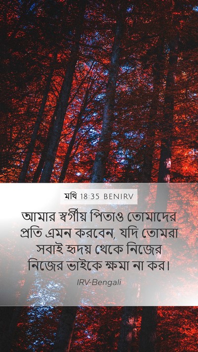 মথি 18:35 BENIRV Bible Verse Image