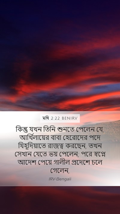 মথি 2:22 BENIRV Bible Verse Image