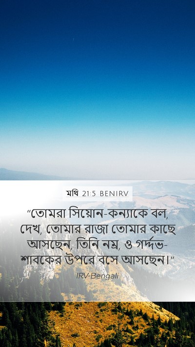 মথি 21:5 BENIRV Bible Verse Image