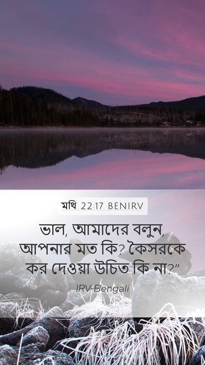 মথি 22:17 BENIRV Bible Verse Image