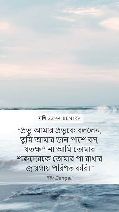 মথি 22:44 BENIRV Bible Verse Image