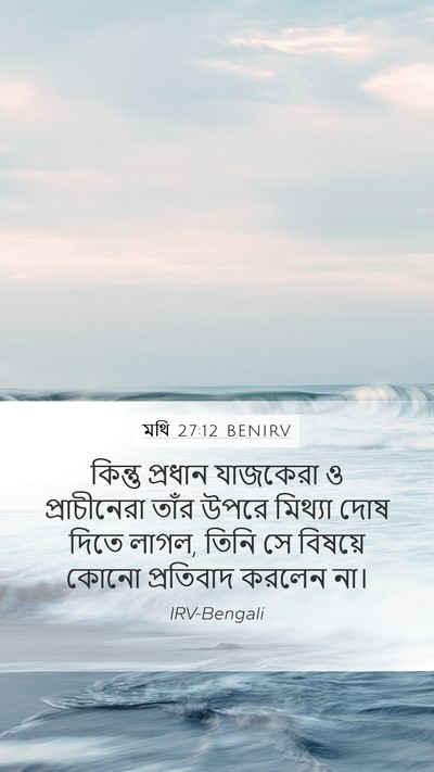 মথি 27:12 BENIRV Bible Verse Image