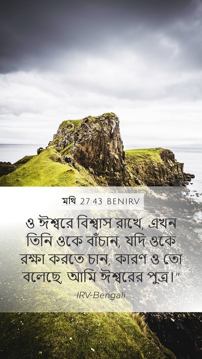 মথি 27:43 BENIRV Bible Verse Image
