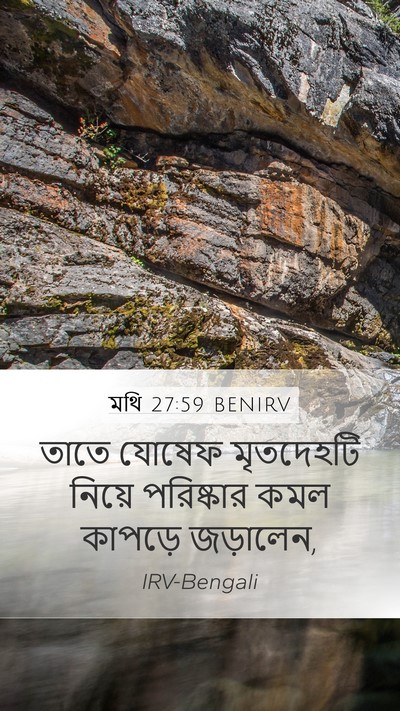 মথি 27:59 BENIRV Bible Verse Image