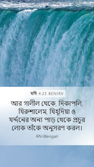 মথি 4:25 BENIRV Bible Verse Image
