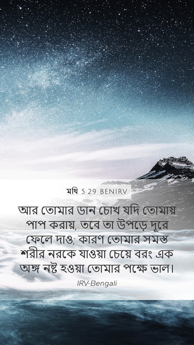 মথি 5:29 BENIRV Bible Verse Image