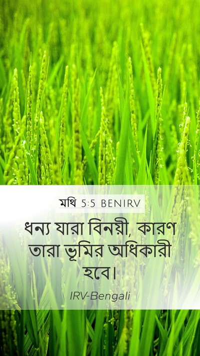 মথি 5:5 BENIRV Bible Verse Image