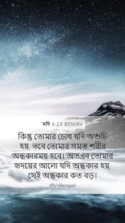 মথি 6:23 BENIRV Bible Verse Image