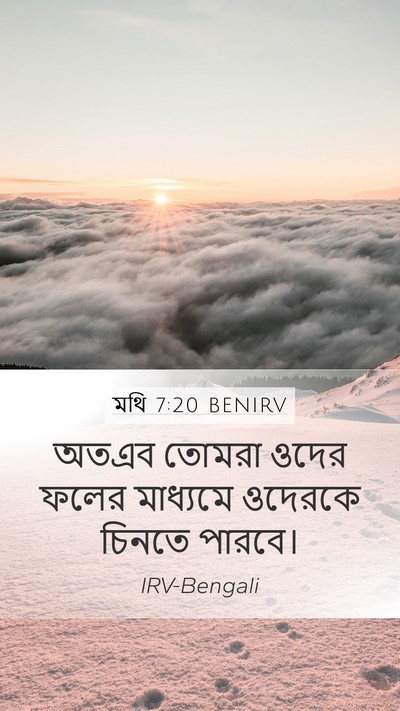 মথি 7:20 BENIRV Bible Verse Image