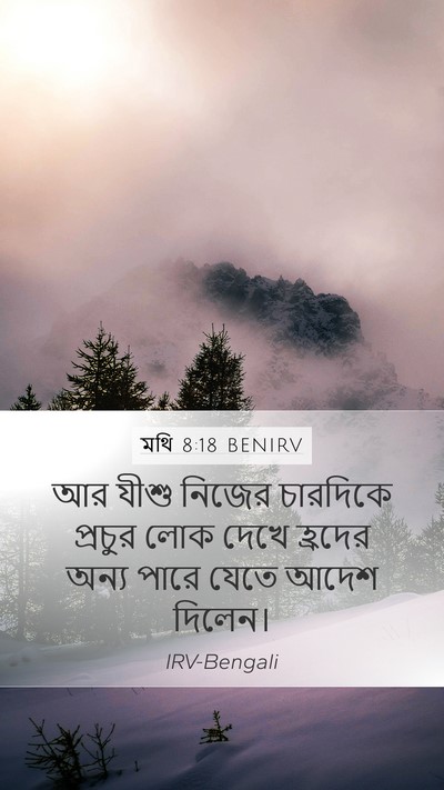 মথি 8:18 BENIRV Bible Verse Image