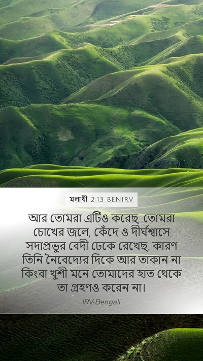 মলাখী 2:13 BENIRV Bible Verse Image