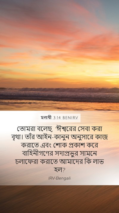 মলাখী 3:14 BENIRV Bible Verse Image