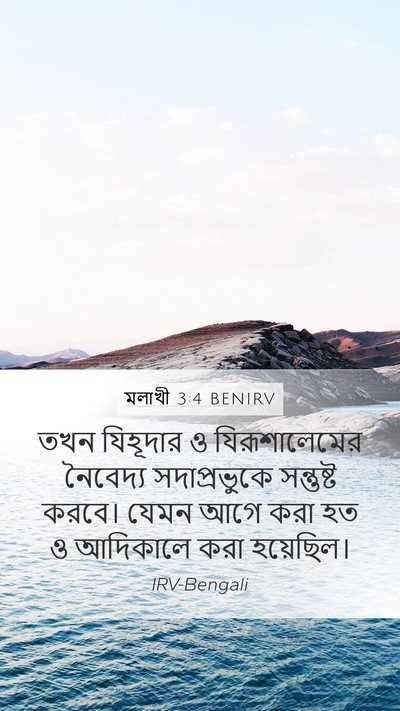 মলাখী 3:4 BENIRV Bible Verse Image