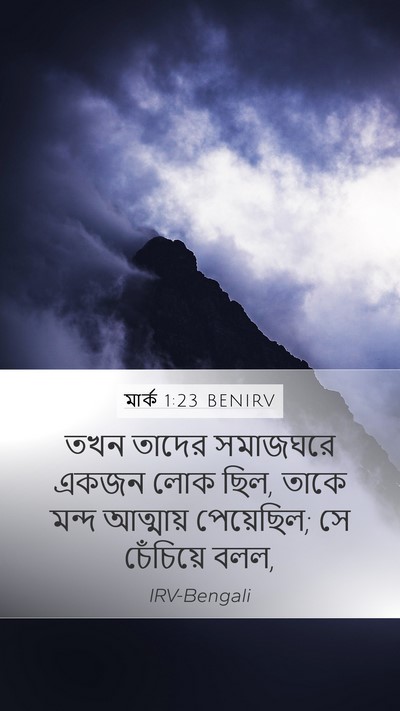 মার্ক 1:23 BENIRV Bible Verse Image