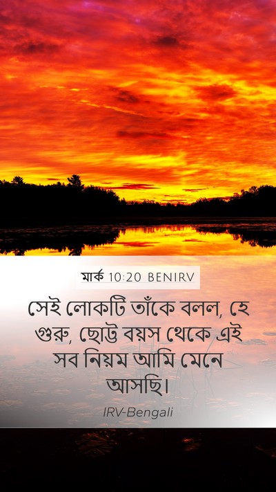মার্ক 10:20 BENIRV Bible Verse Image