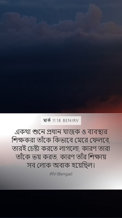 মার্ক 11:18 BENIRV Bible Verse Image