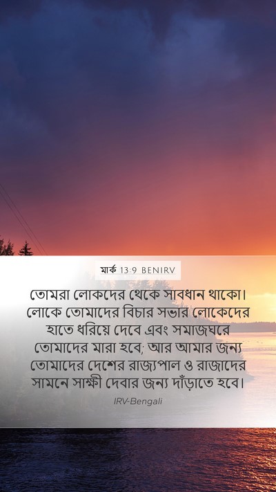 মার্ক 13:9 BENIRV Bible Verse Image