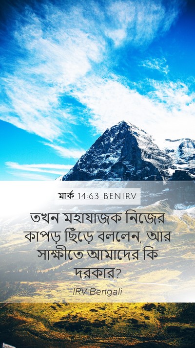 মার্ক 14:63 BENIRV Bible Verse Image