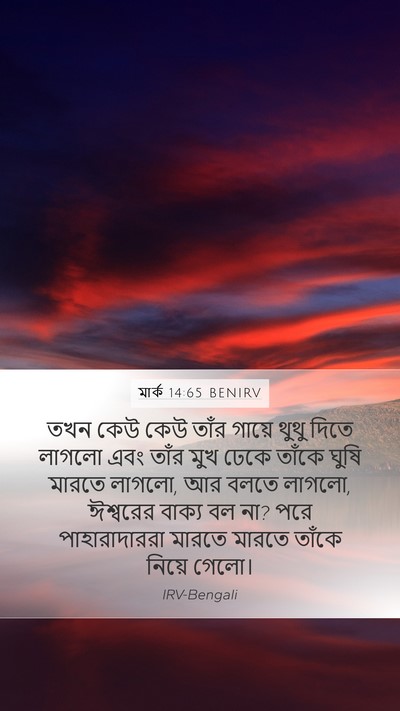 মার্ক 14:65 BENIRV Bible Verse Image