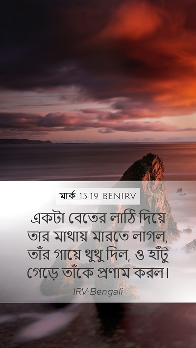 মার্ক 15:19 BENIRV Bible Verse Image