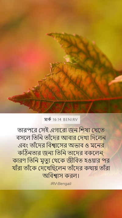 মার্ক 16:14 BENIRV Bible Verse Image