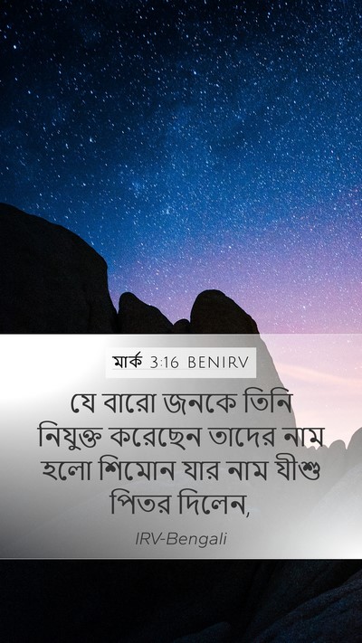 মার্ক 3:16 BENIRV Bible Verse Image