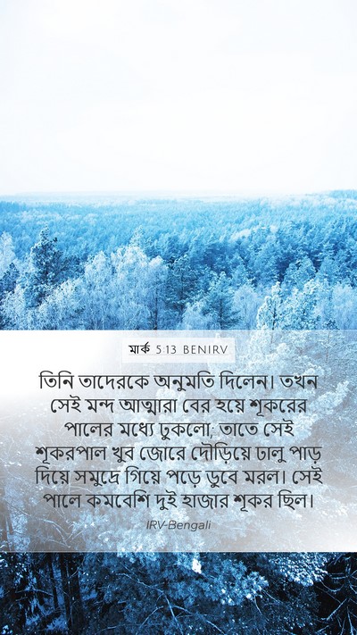 মার্ক 5:13 BENIRV Bible Verse Image