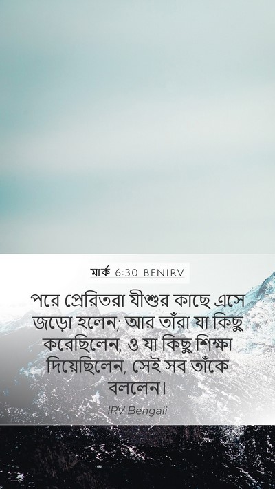 মার্ক 6:30 BENIRV Bible Verse Image