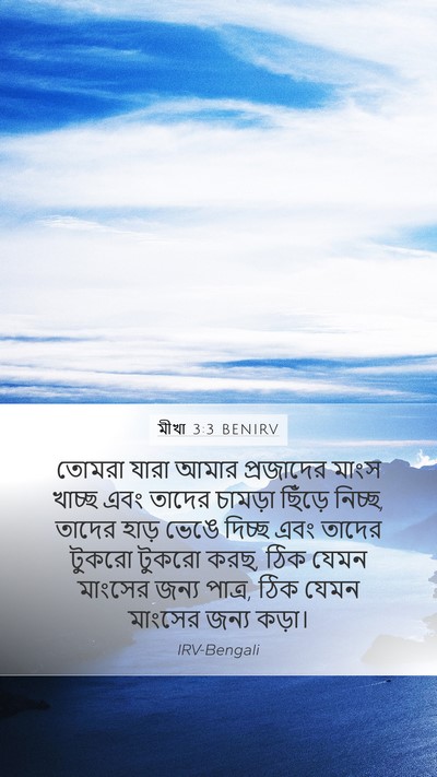 মীখা 3:3 BENIRV Bible Verse Image