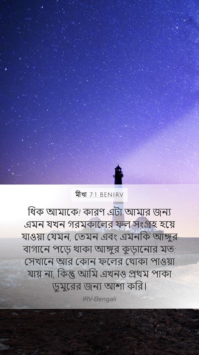 মীখা 7:1 BENIRV Bible Verse Image