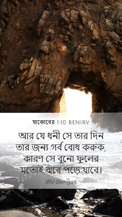যাকোবের 1:10 BENIRV Bible Verse Image