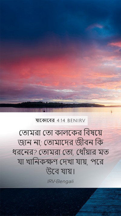যাকোবের 4:14 BENIRV Bible Verse Image