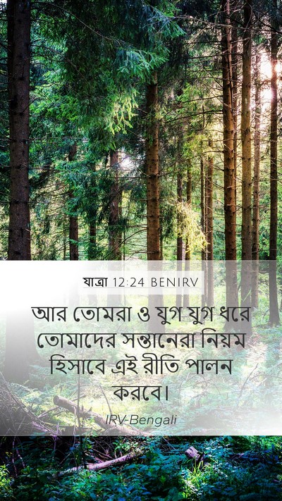 যাত্ৰা 12:24 BENIRV Bible Verse Image