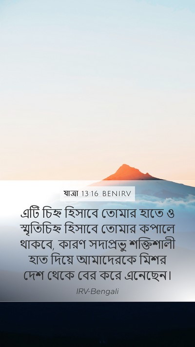 যাত্ৰা 13:16 BENIRV Bible Verse Image