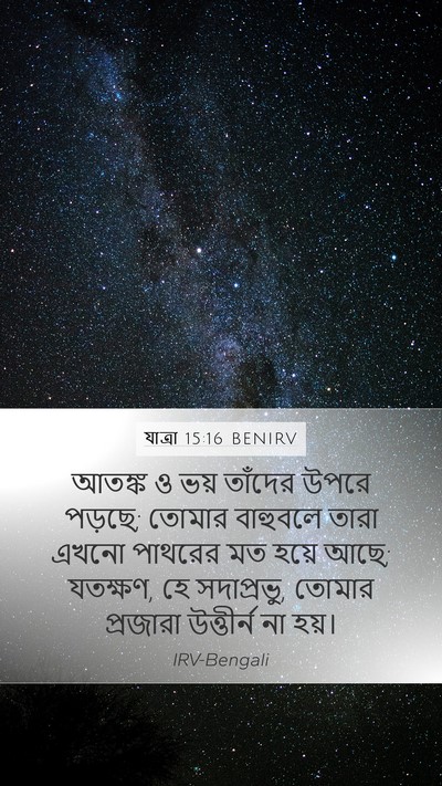 যাত্ৰা 15:16 BENIRV Bible Verse Image