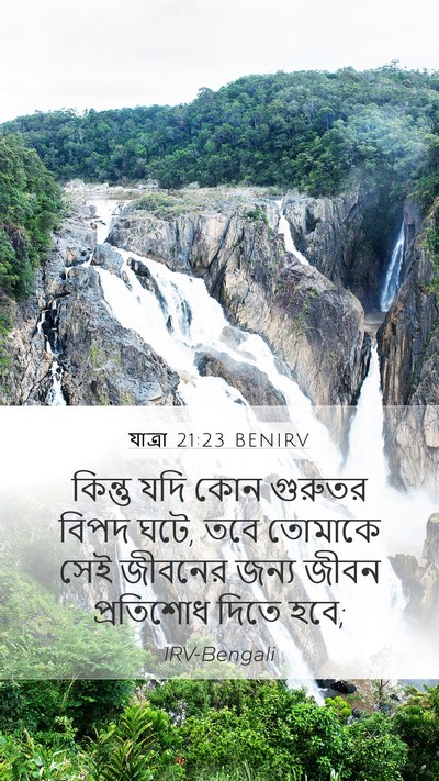 যাত্ৰা 21:23 BENIRV Mobile Phone Wallpaper - কিন্তু যদি কোন - Mobile Bible Verse Wallpaper