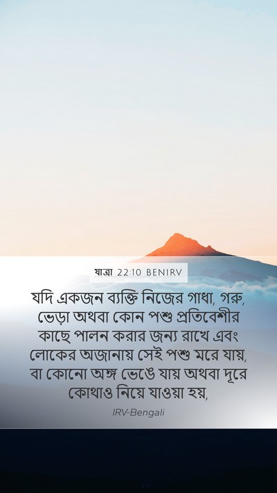 যাত্ৰা 22:10 BENIRV Bible Verse Image
