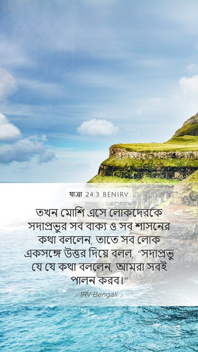 যাত্ৰা 24:3 BENIRV Bible Verse Image