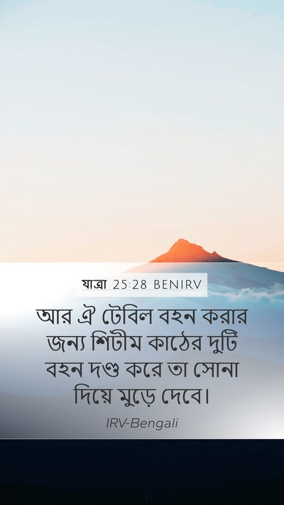 যাত্ৰা 25:28 BENIRV Bible Verse Image