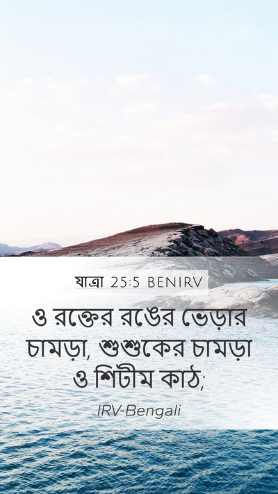 যাত্ৰা 25:5 BENIRV Bible Verse Image