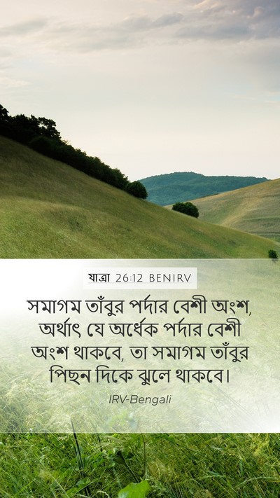যাত্ৰা 26:12 BENIRV Bible Verse Image